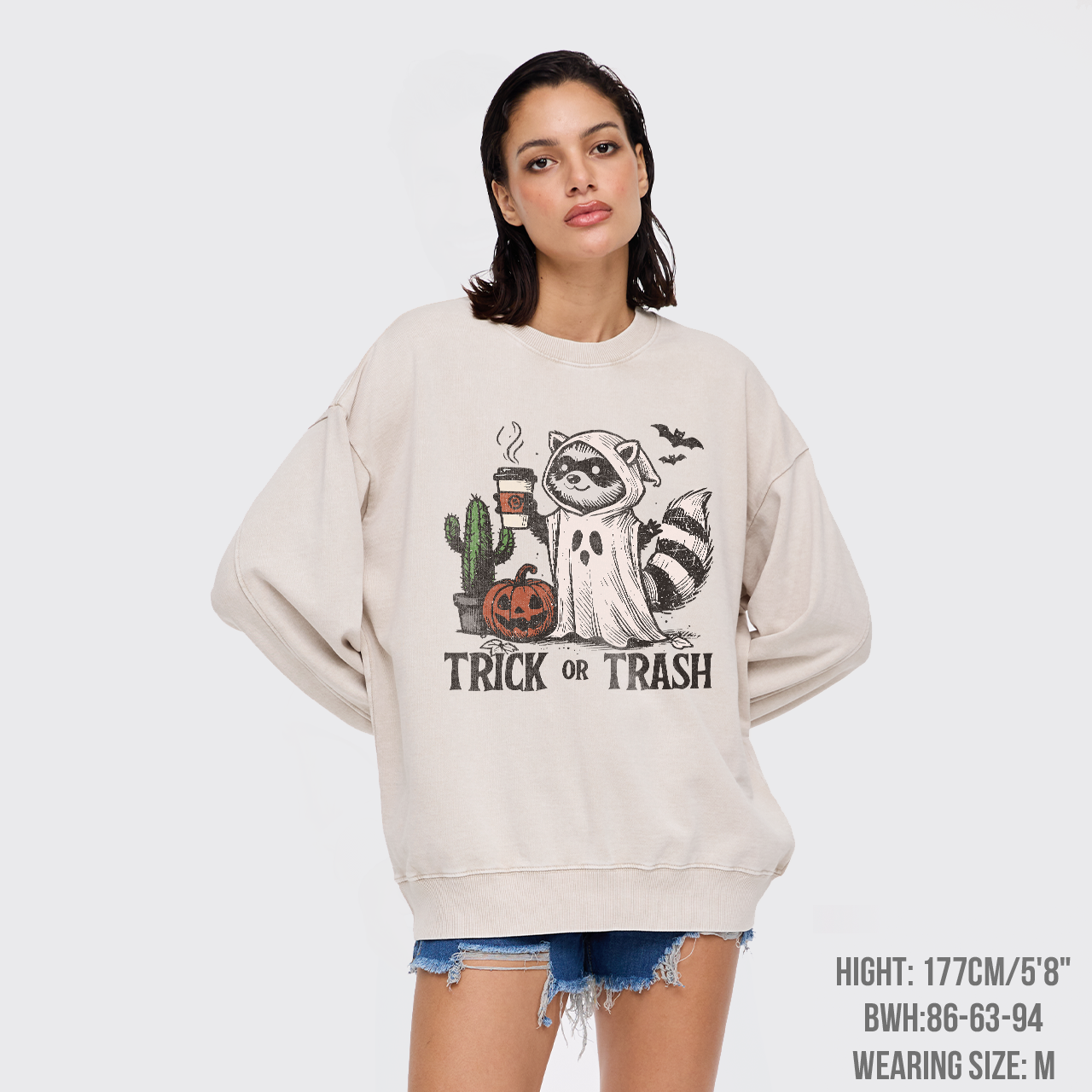 Trick Or Trash Washed Sweatshirts