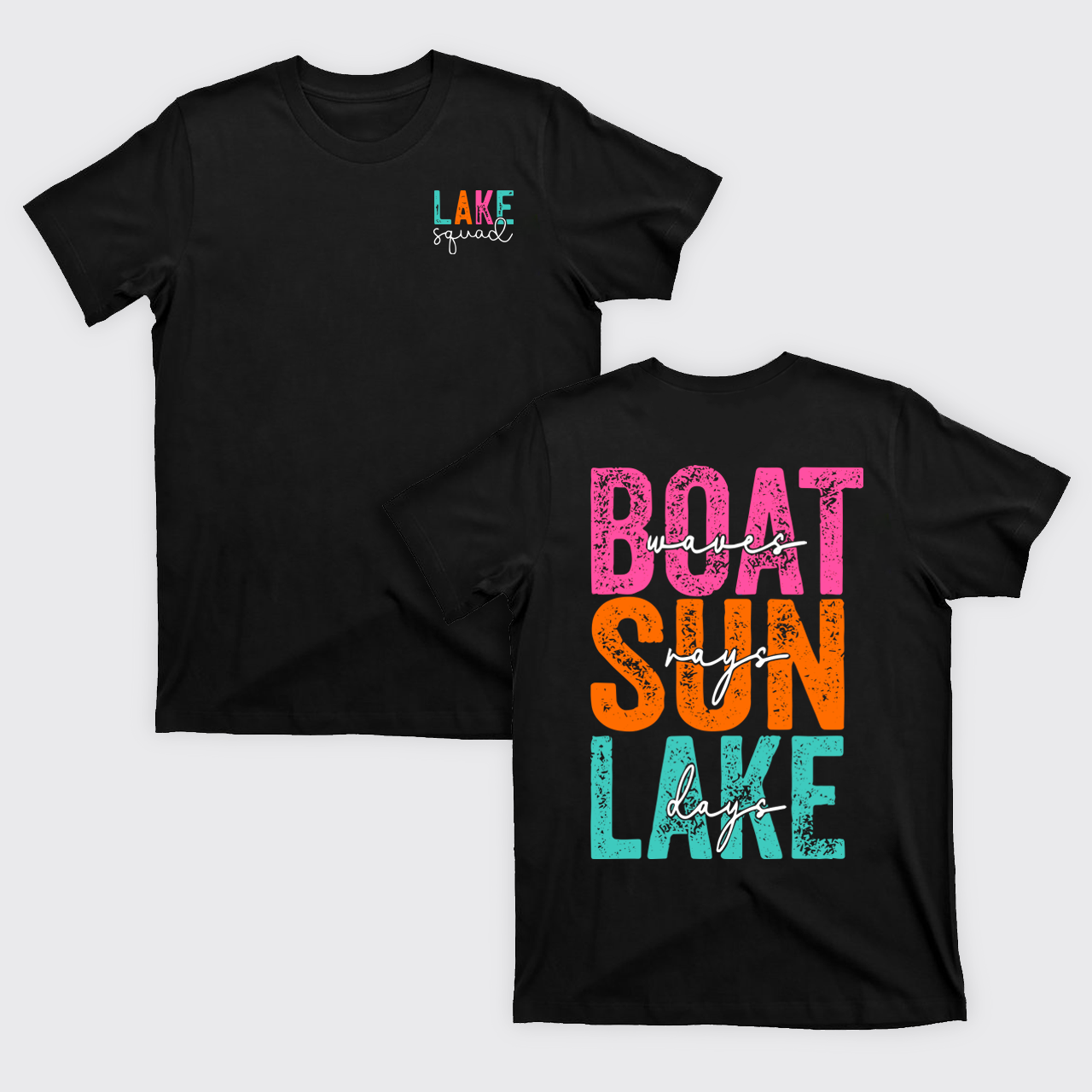 Hello Summer,Boat Waves Sun Rays Lake T-Shirts
