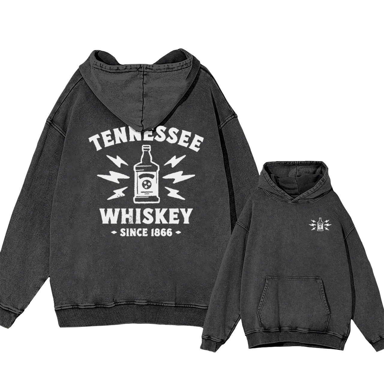 Tennessee Whiskey Jack Daniel's Alcohol Liquor Garment-Dye Hoodies