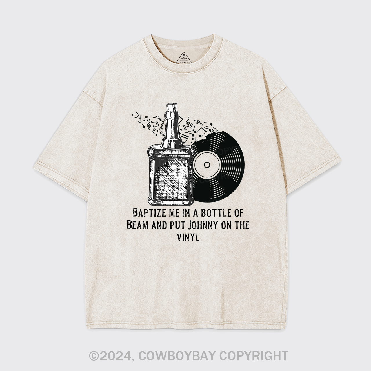 Bourbon Something In The Orange Garment-dye Tees
