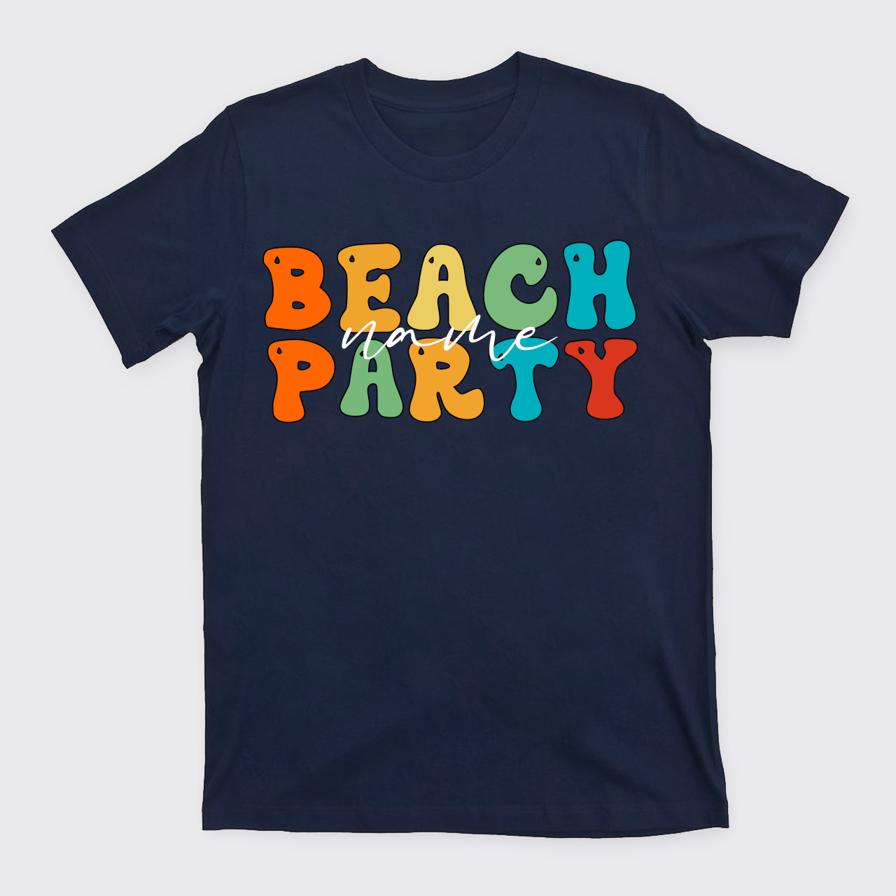 Personalized Name Beach Party T-Shirts