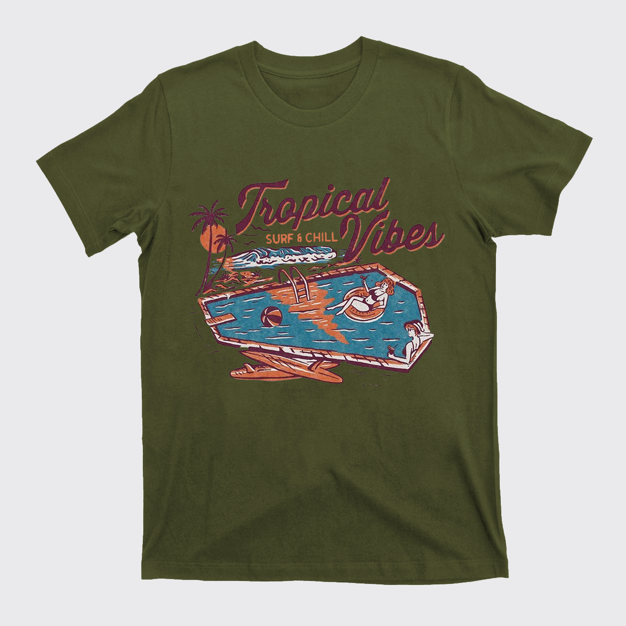 Charming Tropical Vibes T-Shirts