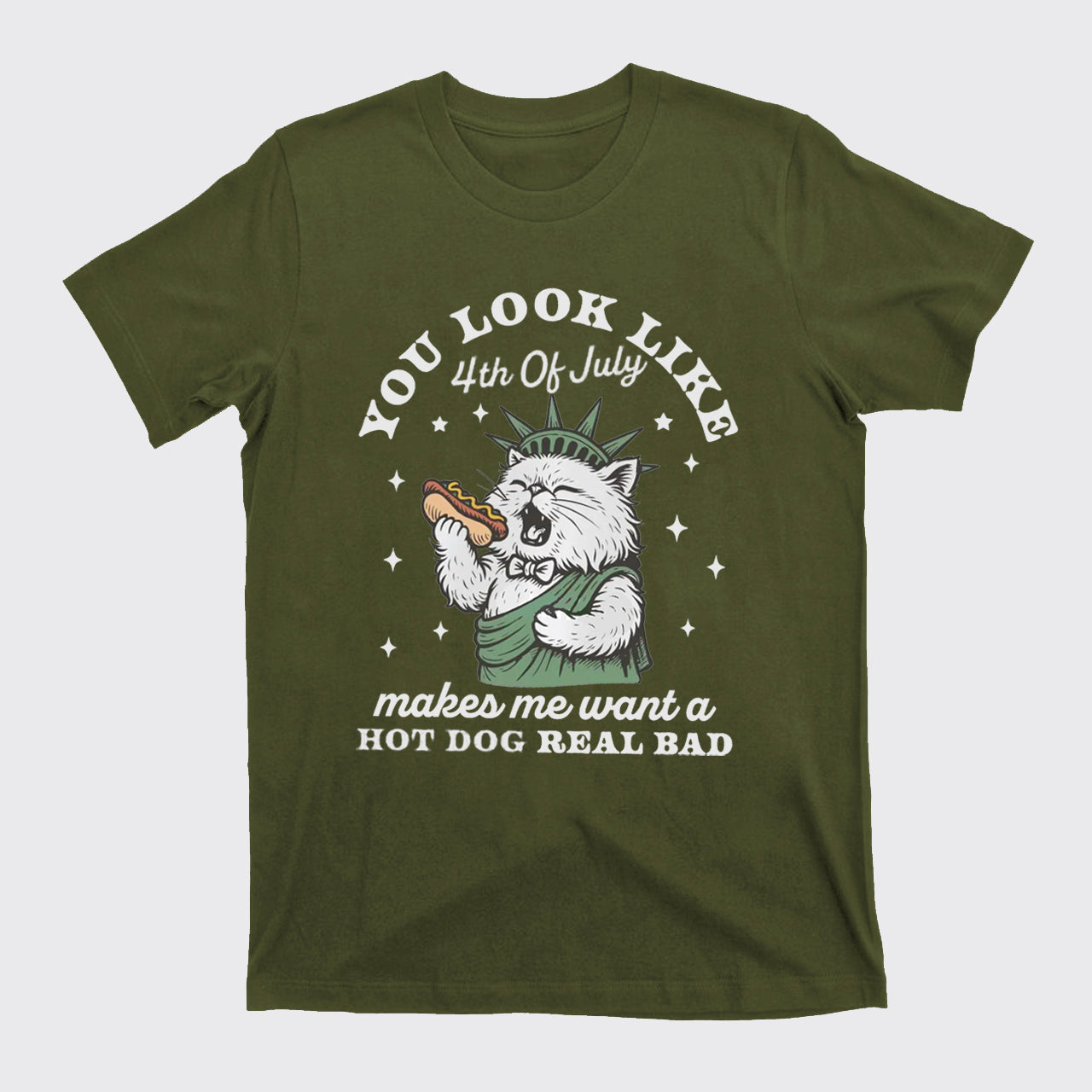 Funny Cat-You Look Like The 4th Of July T-Shirts