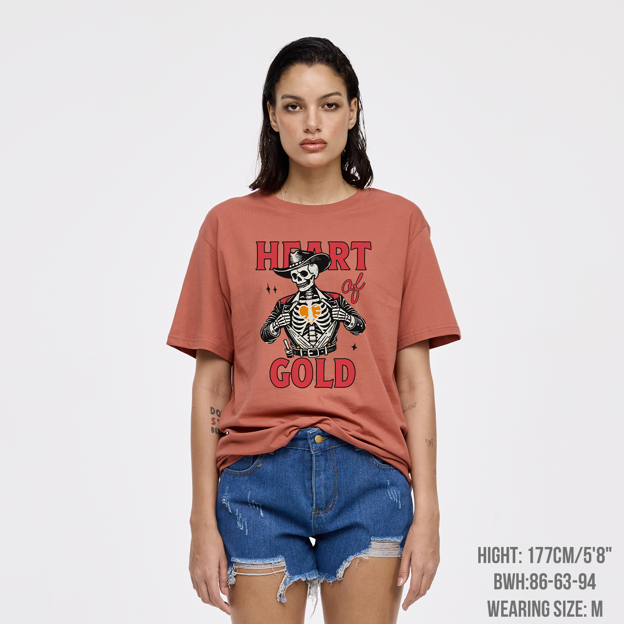 Heart Of Gold Western T-Shirts