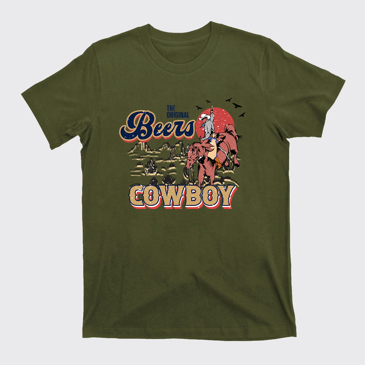 Beers Cowboy On The Wilderness T-Shirts