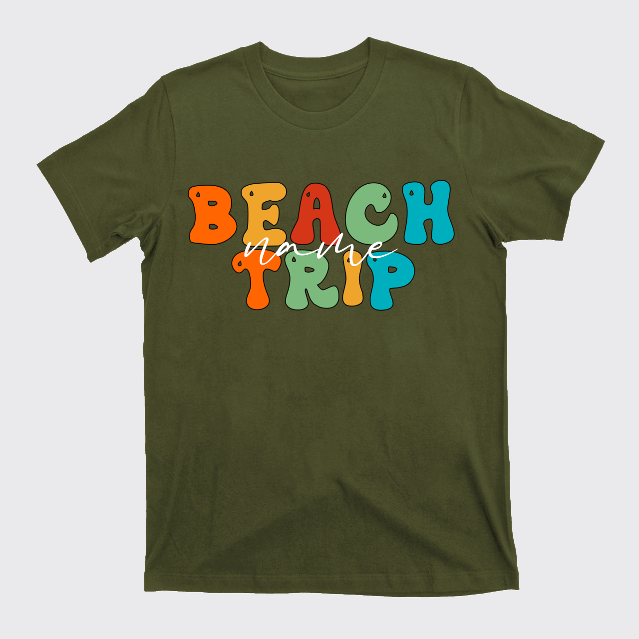 Personalized Name Beach Trip T-Shirts