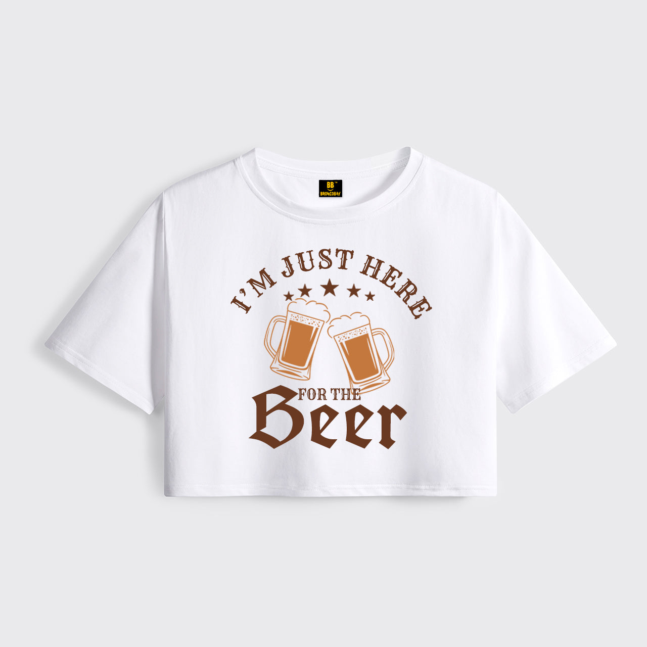 I'm Just Here For The Beer Cropped Boxy Tee