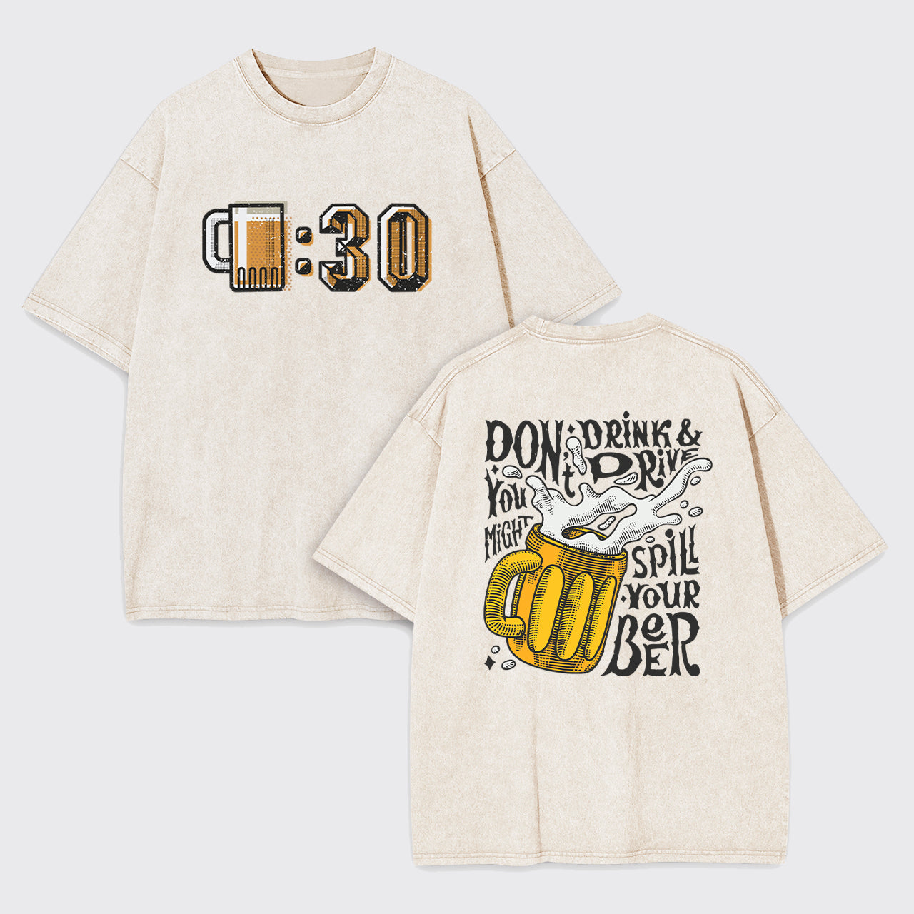 At 0:30 Let's Drink Garment-dye Tees