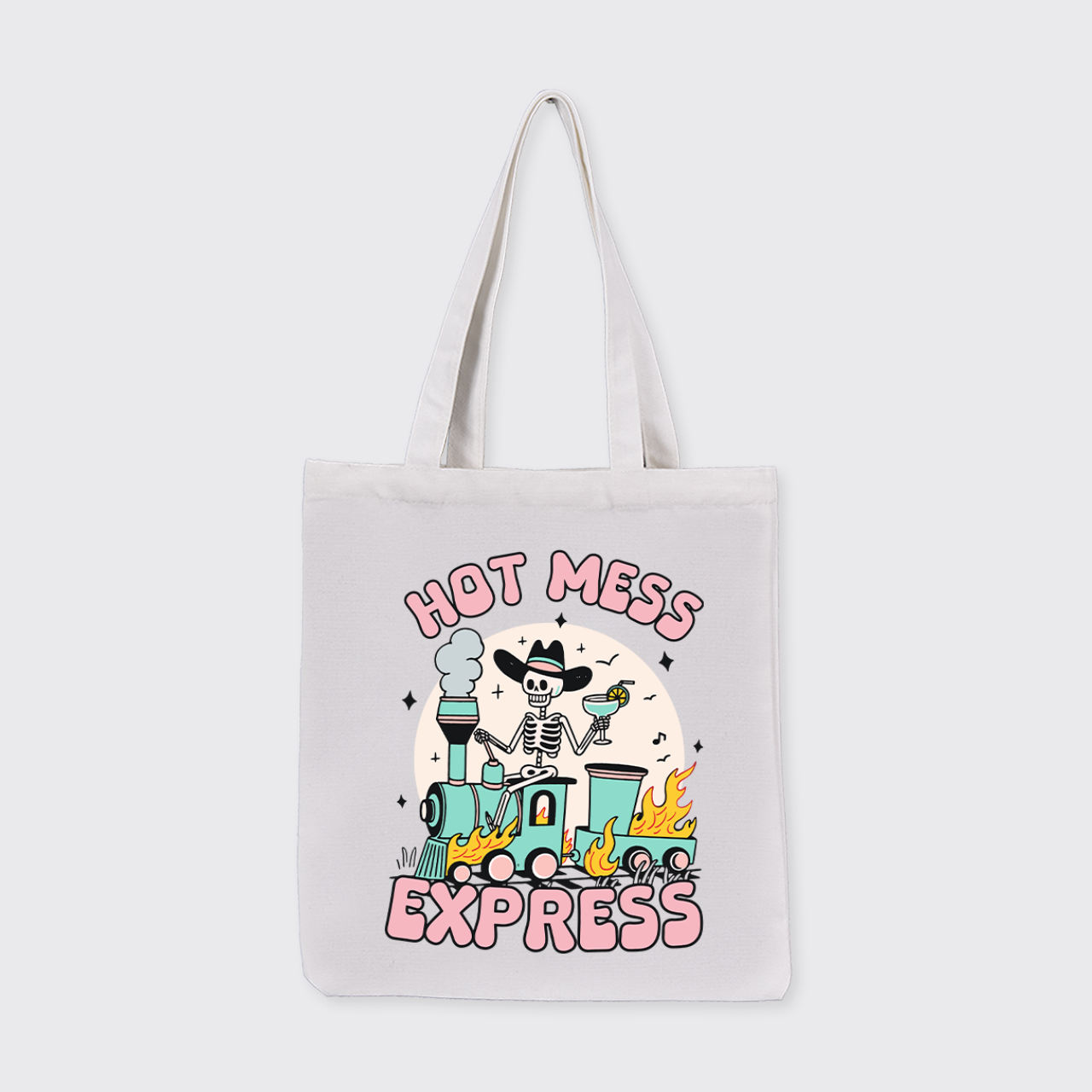 Mental Health-Hot Mess Express_Broncobay Canvas Tote Bag