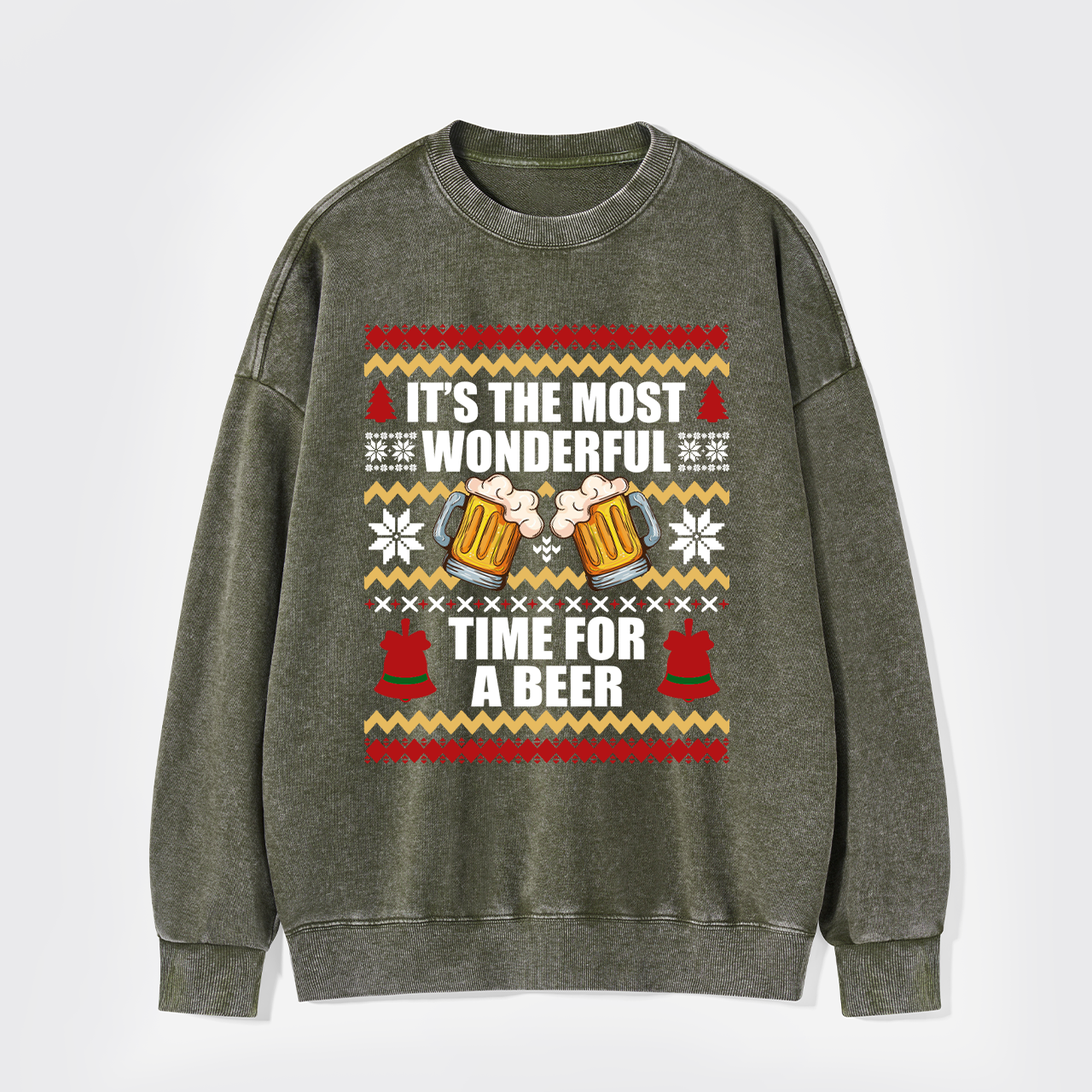 It's The Most Wonderful Time For A Beer Washed Sweatshirts