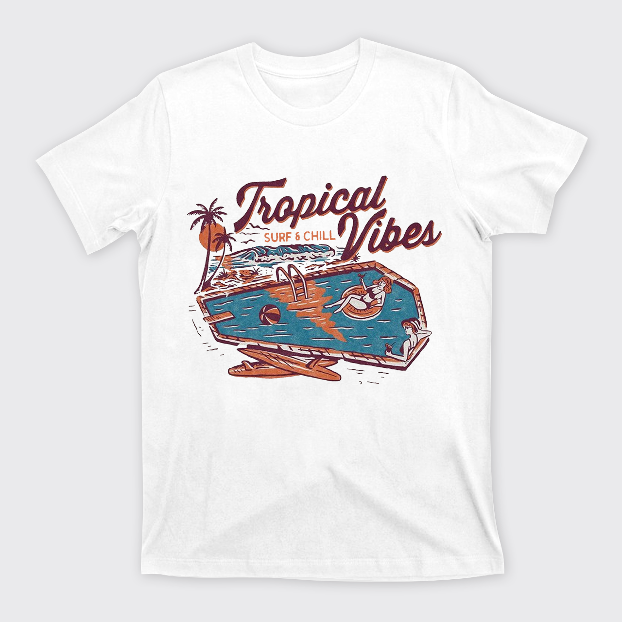 Charming Tropical Vibes T-Shirts