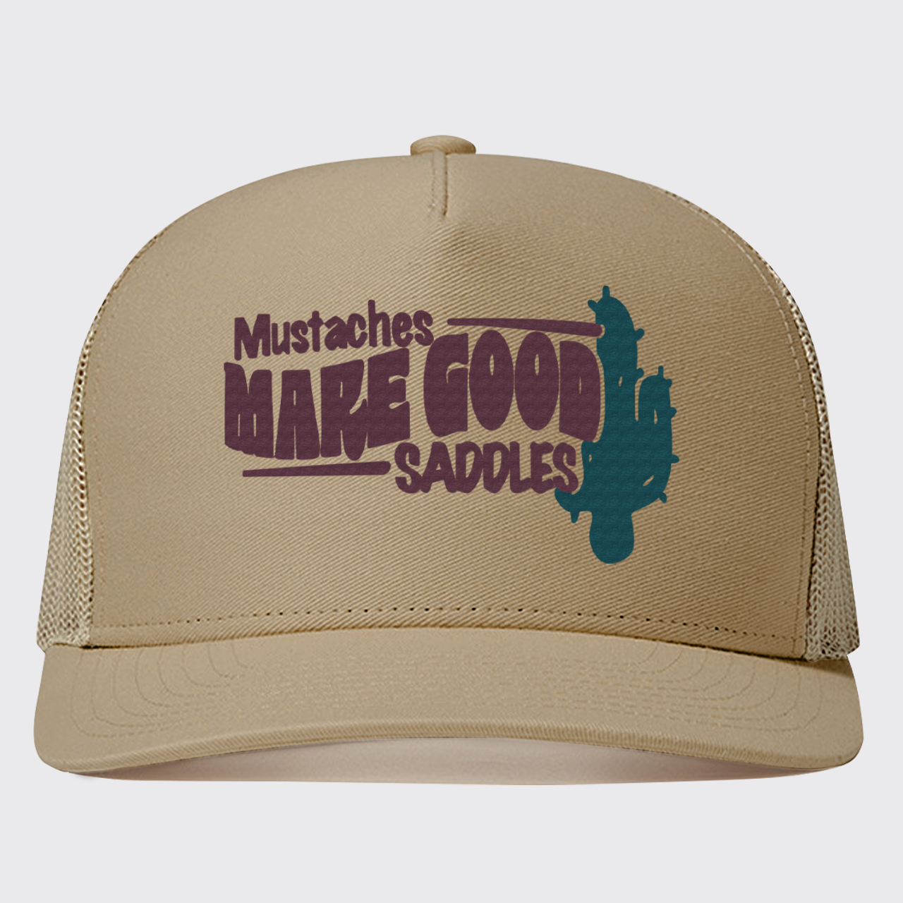 Mustaches Make Good Saddles Trucker Hat