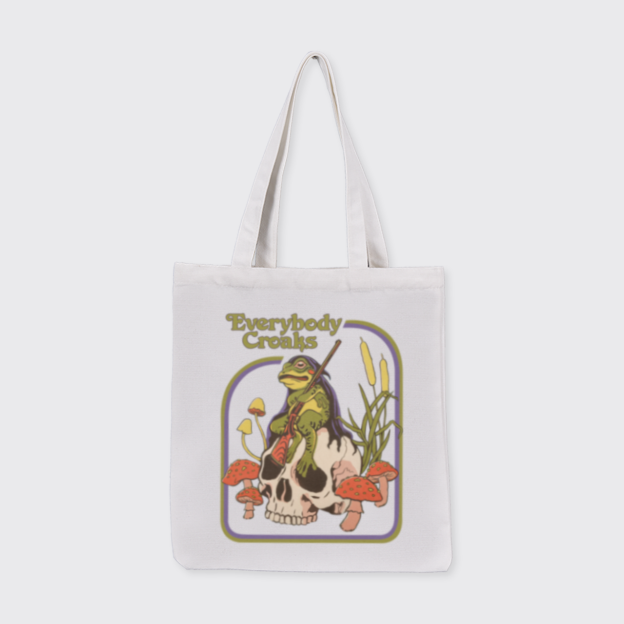 Mental Health-Everybody Croaks_Broncobay Canvas Tote Bag