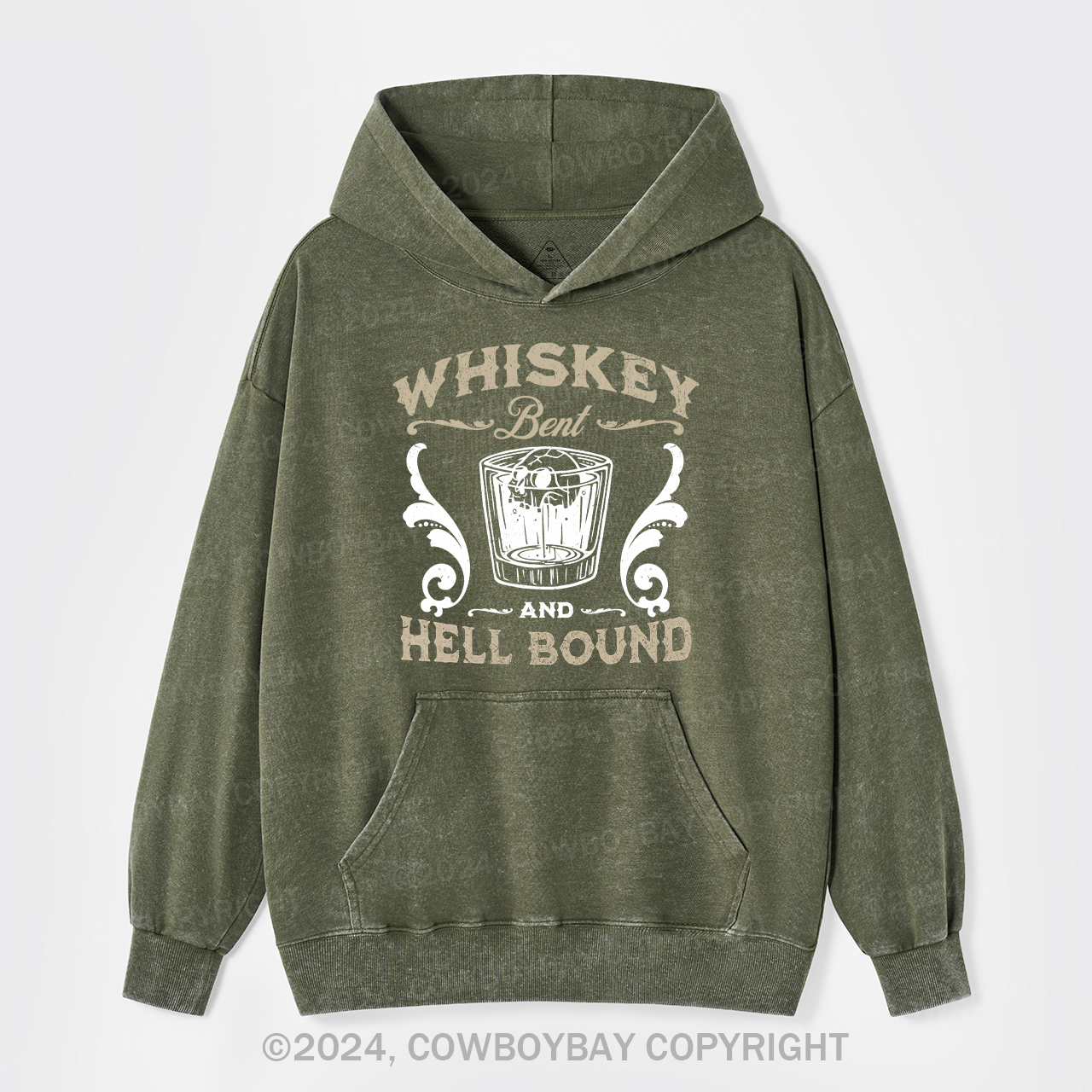 Whiskey Bent & Hell Bound Garment-Dye Hoodies