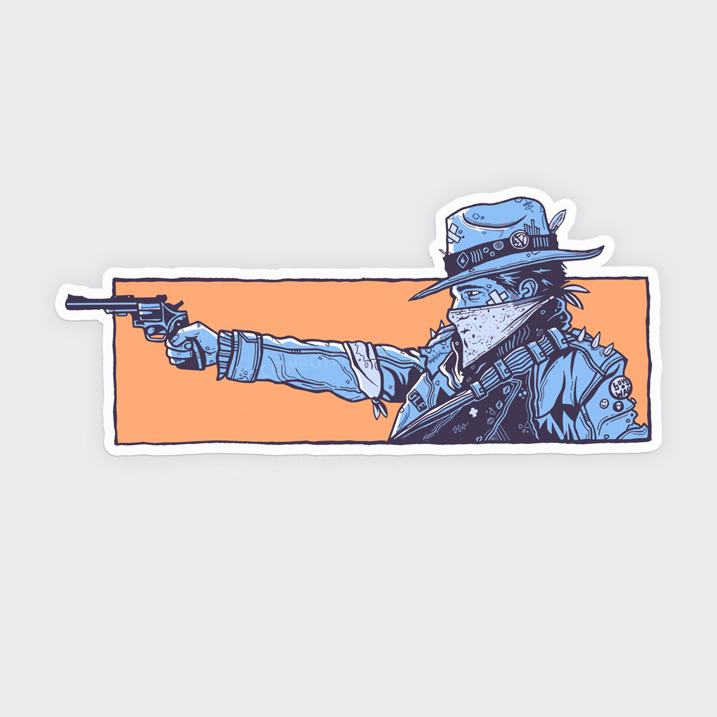 Gunslinger_Broncobay Fridge Magnet