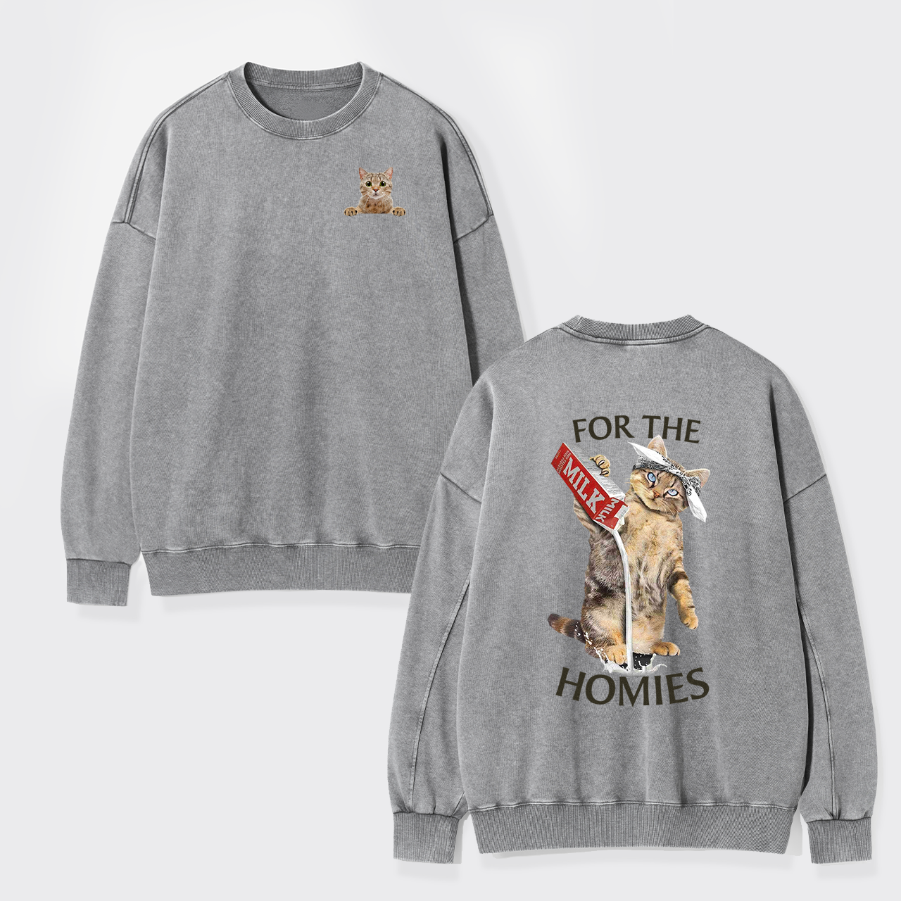 For The Homies Washed Sweatshirts