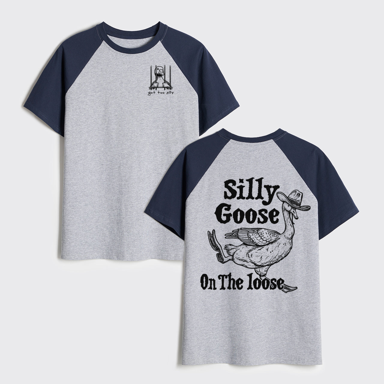 Silly Goose On The Lose Raglan T-shirts