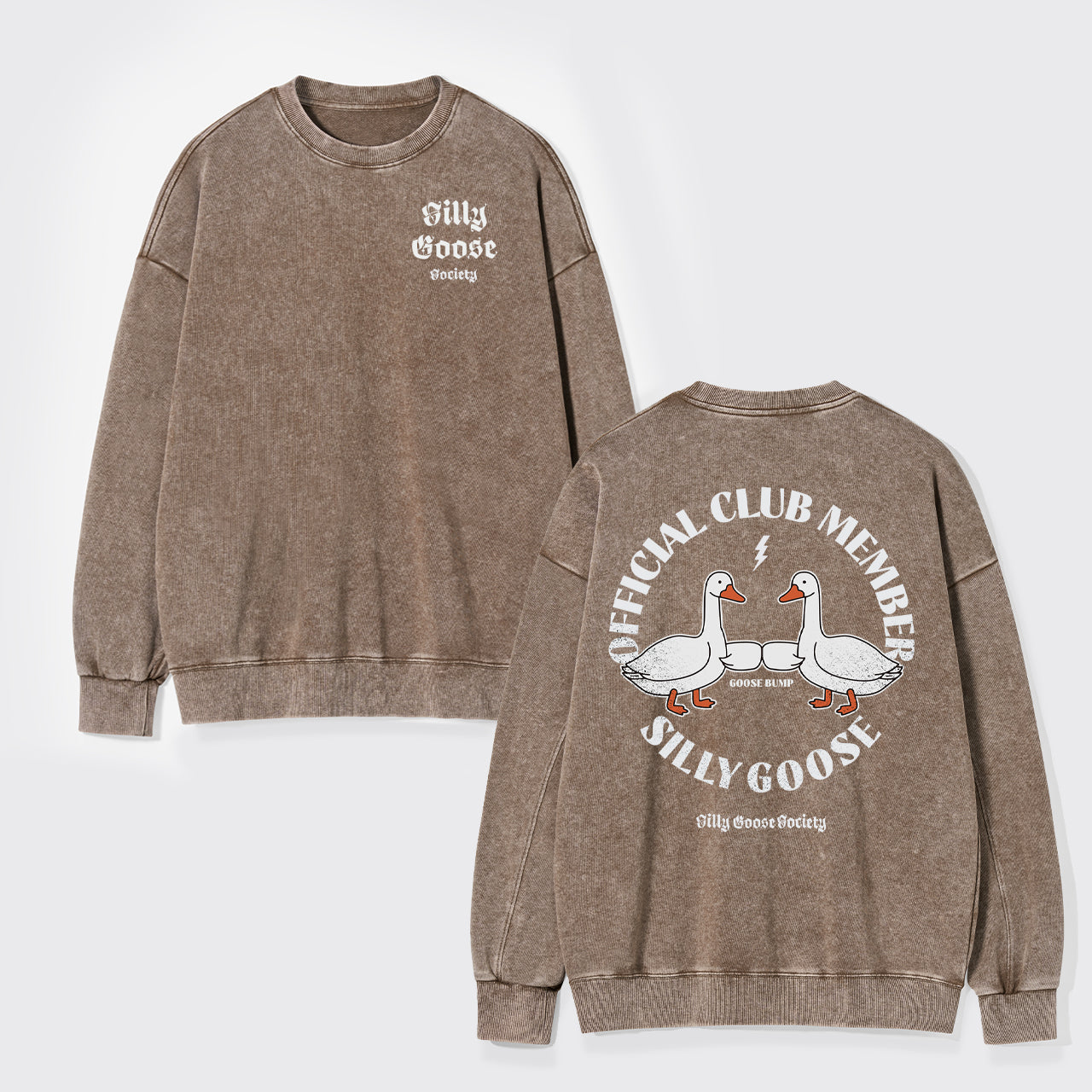 Goose Bump Club Washed Sweatshirts