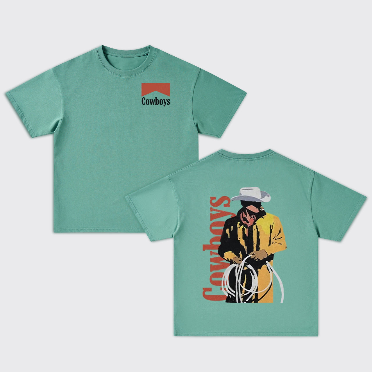 Vintage African American Cowboy Oversize T-Shirts