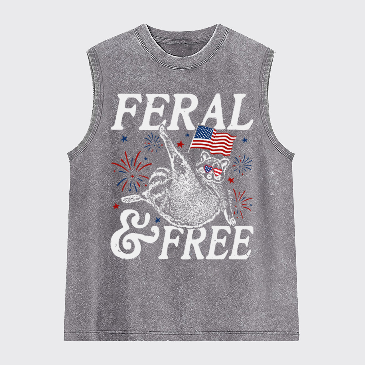 Feral Raccoon-Feral And Free Washed Tanks