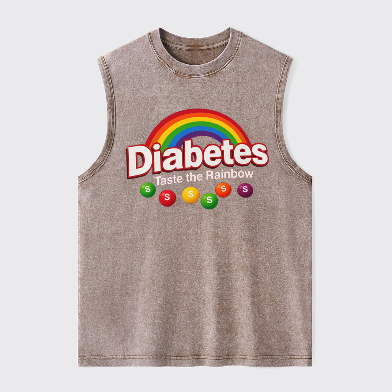 Funny Health-Diabetes Awareness Washed Tanks