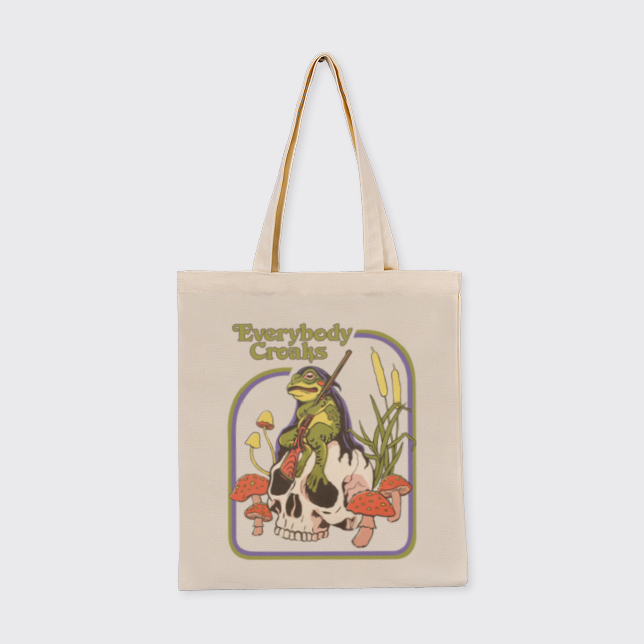 Mental Health-Everybody Croaks_Broncobay Canvas Tote Bag