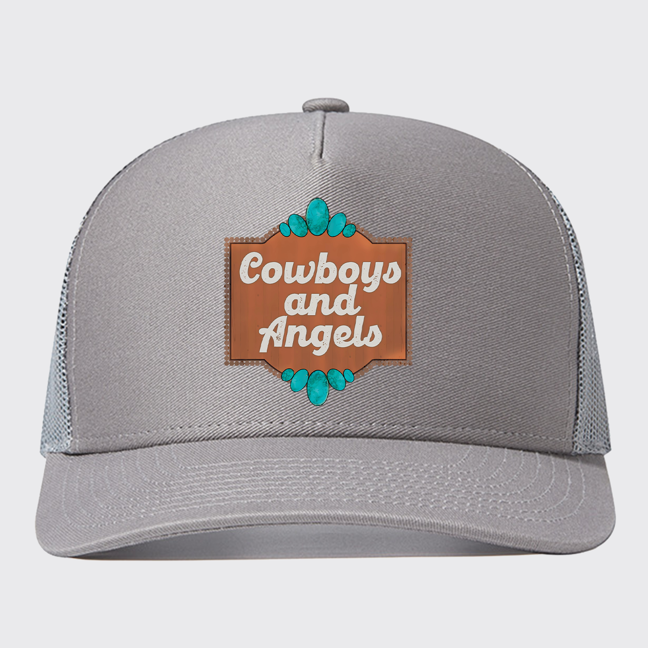 Cowboy And Angel Trucker Hat