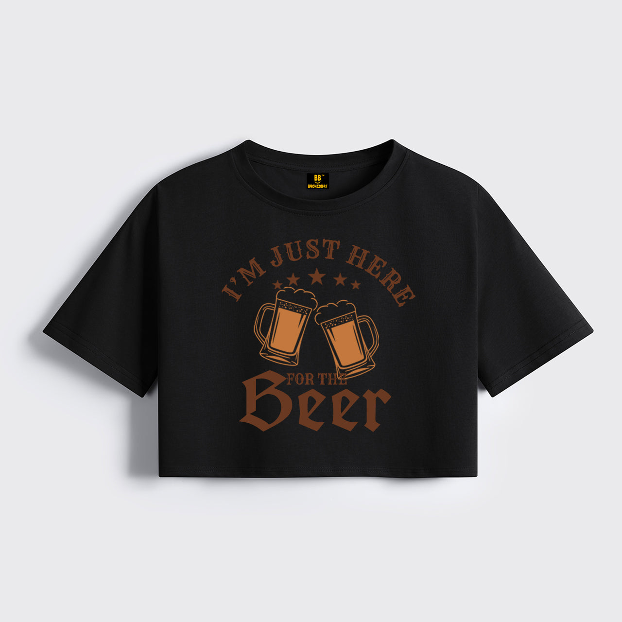 I'm Just Here For The Beer Cropped Boxy Tee