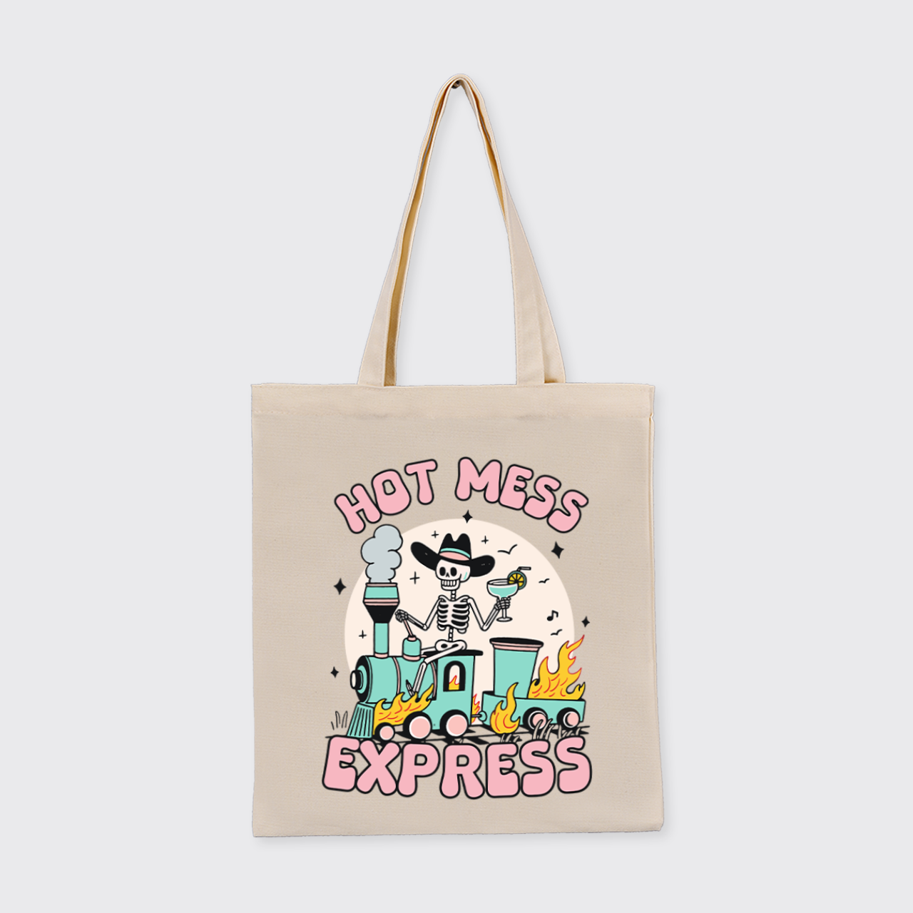 Mental Health-Hot Mess Express_Broncobay Canvas Tote Bag
