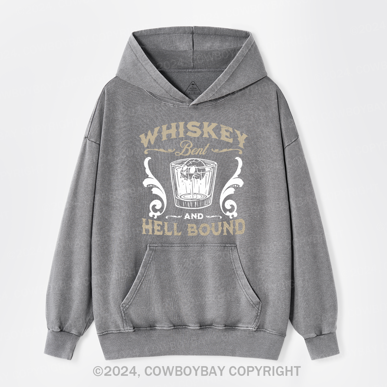 Whiskey Bent & Hell Bound Garment-Dye Hoodies