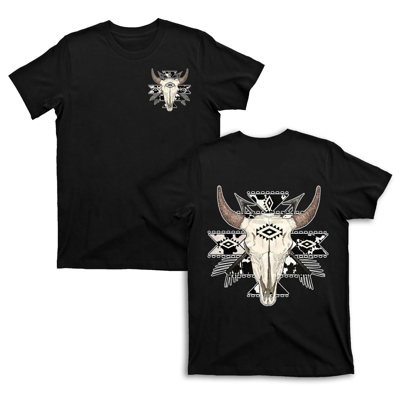 Cowboy Western Mysterious Color double sided T-Shirts