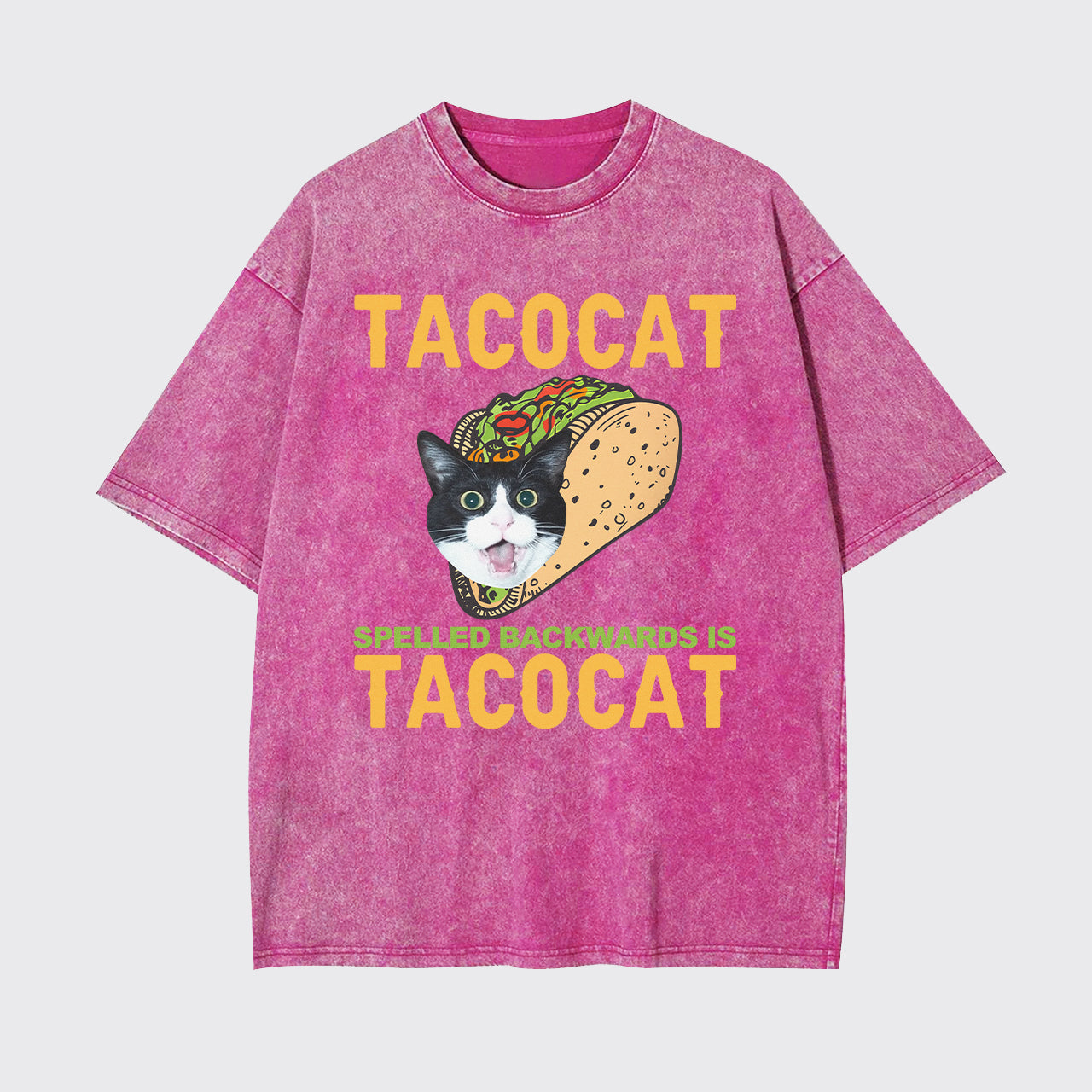 Tacocat Spelled Backwards Is Tacocat Garment-dye Tees