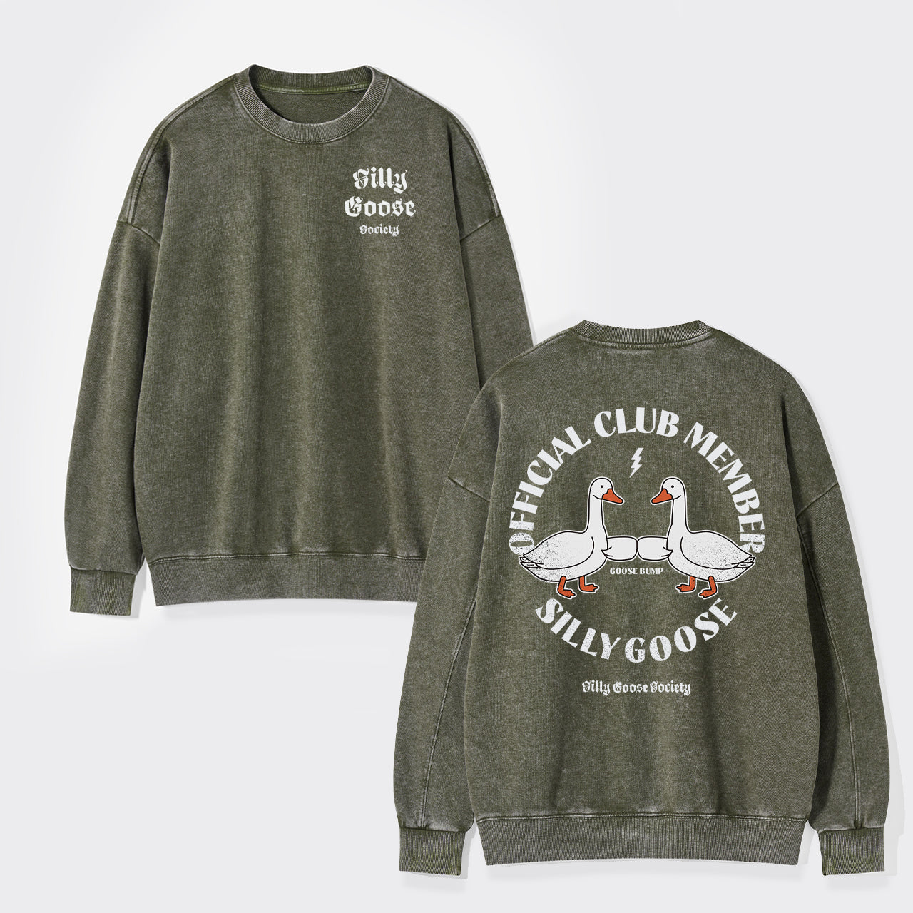 Goose Bump Club Washed Sweatshirts