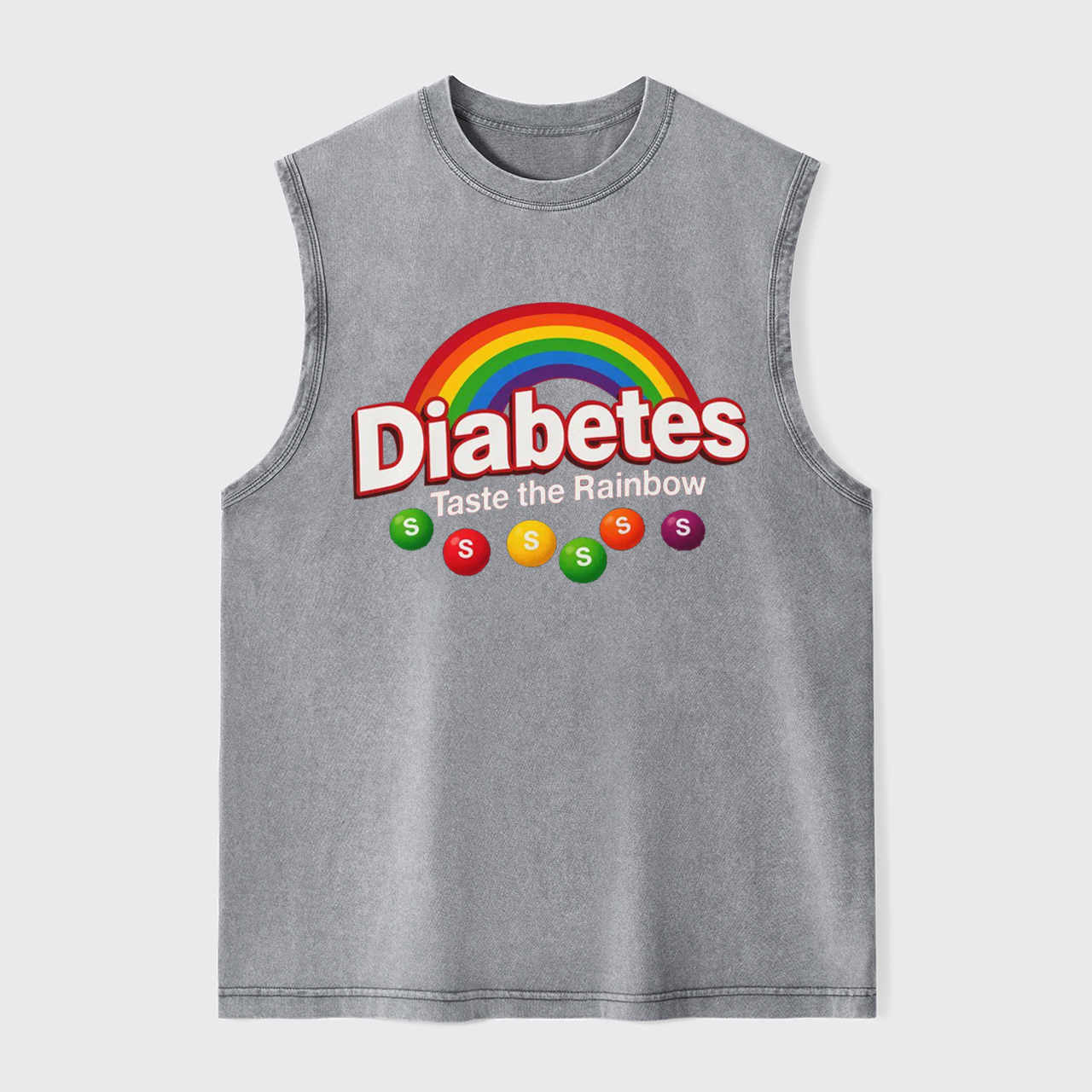 Funny Health-Diabetes Awareness Washed Tanks