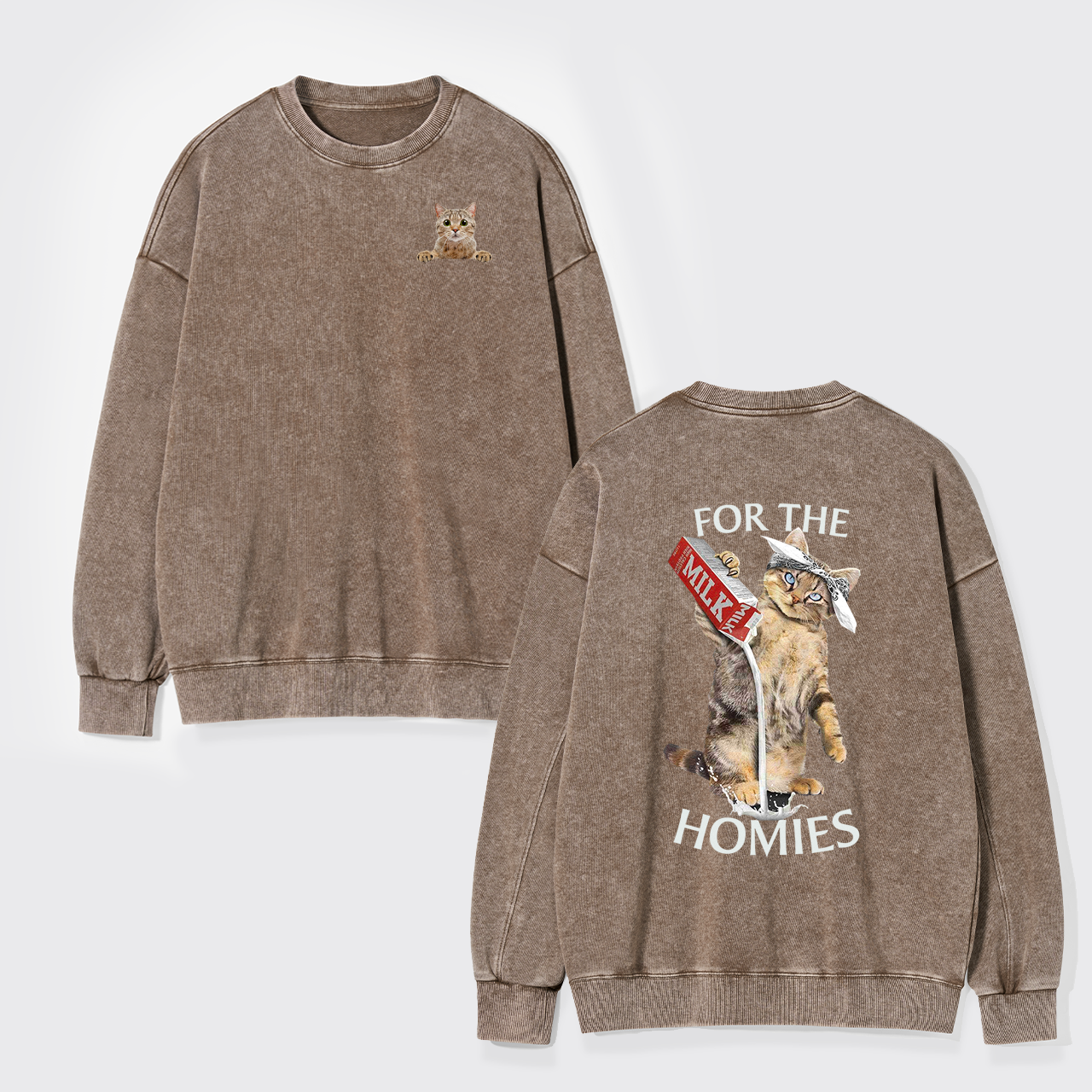 For The Homies Washed Sweatshirts