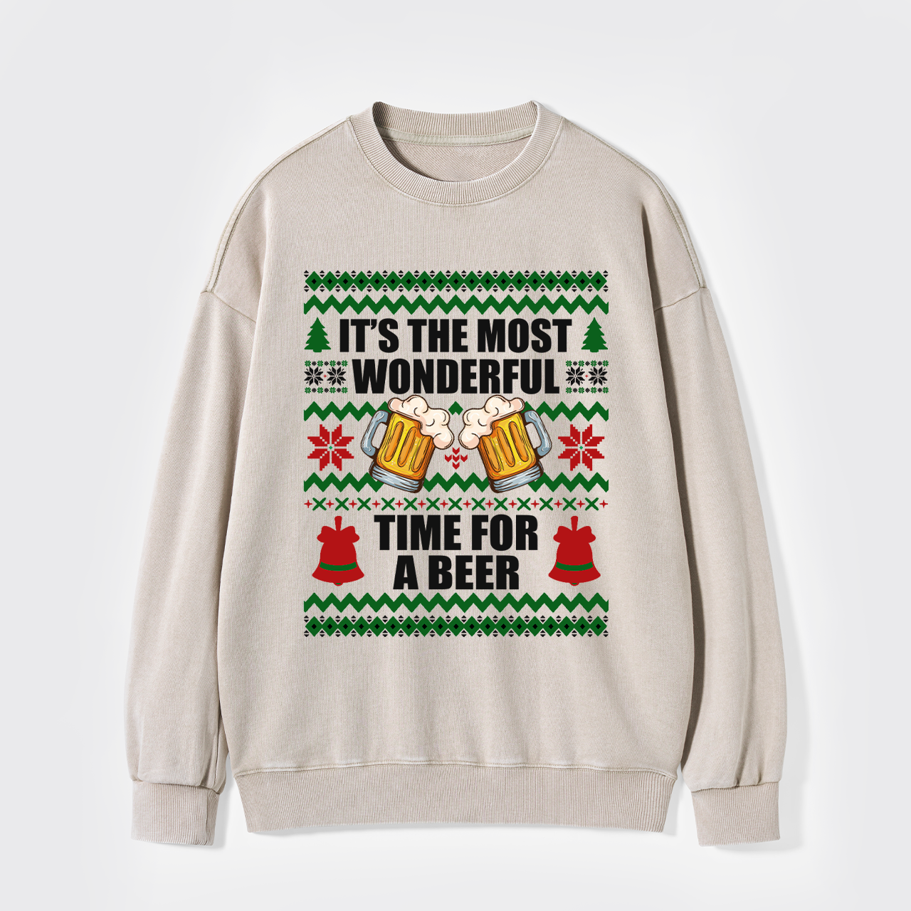 It's The Most Wonderful Time For A Beer Washed Sweatshirts
