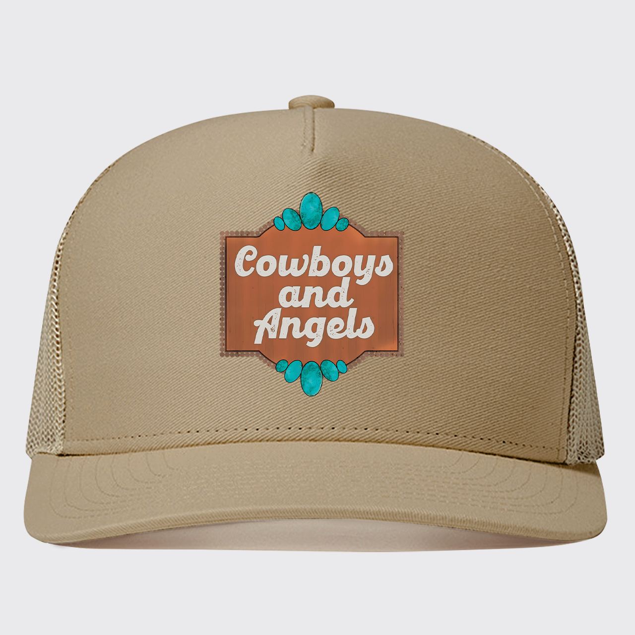 Cowboy And Angel Trucker Hat