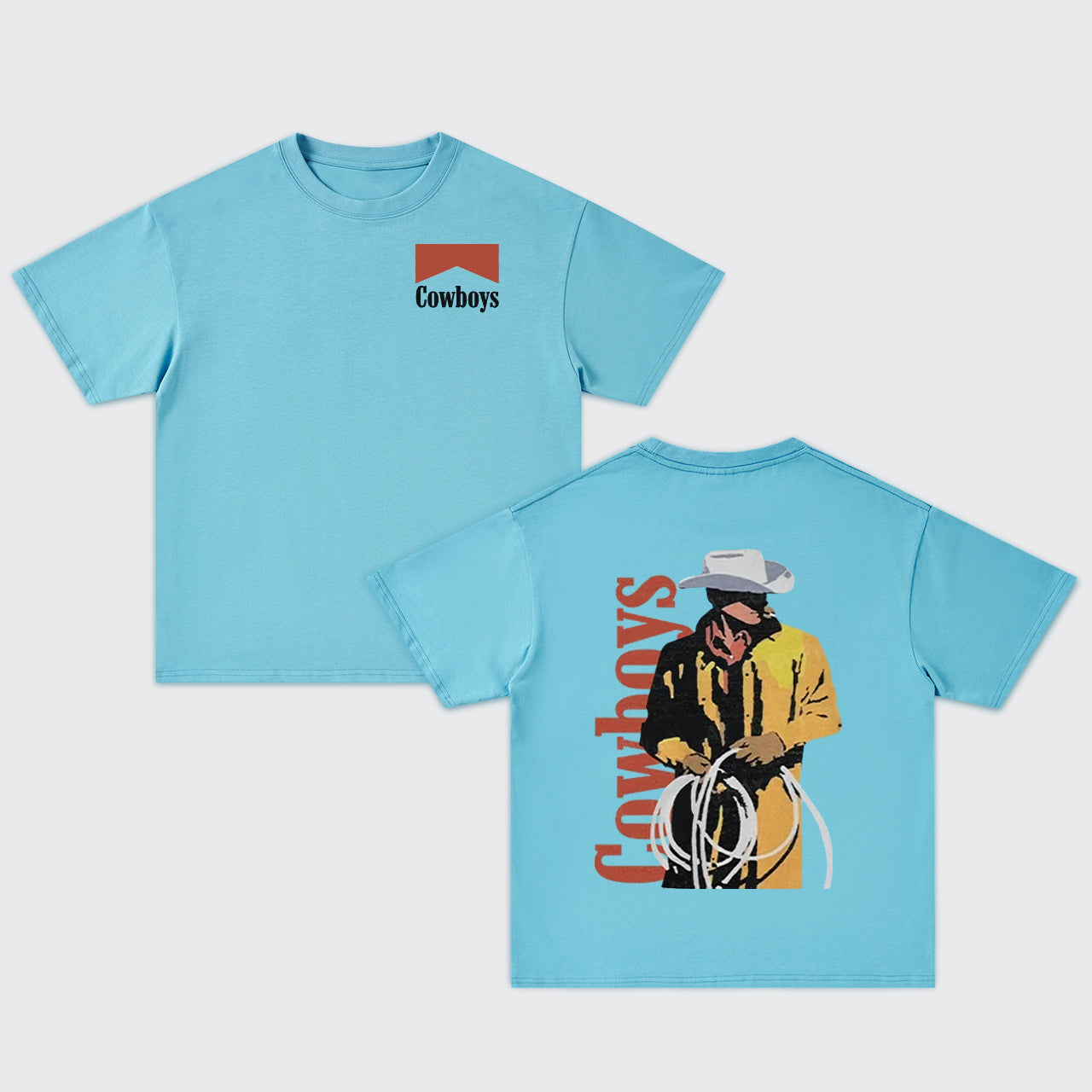 Vintage African American Cowboy Oversize T-Shirts