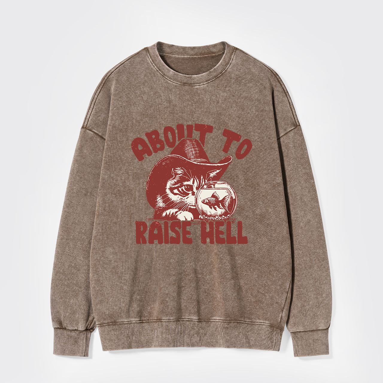 About To Raise Hell Washed Sweatshirts