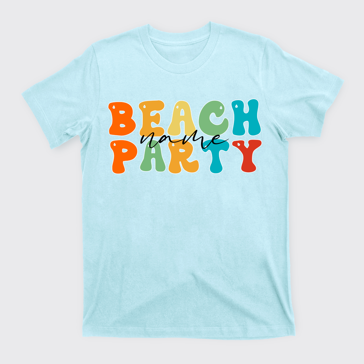 Personalized Name Beach Party T-Shirts