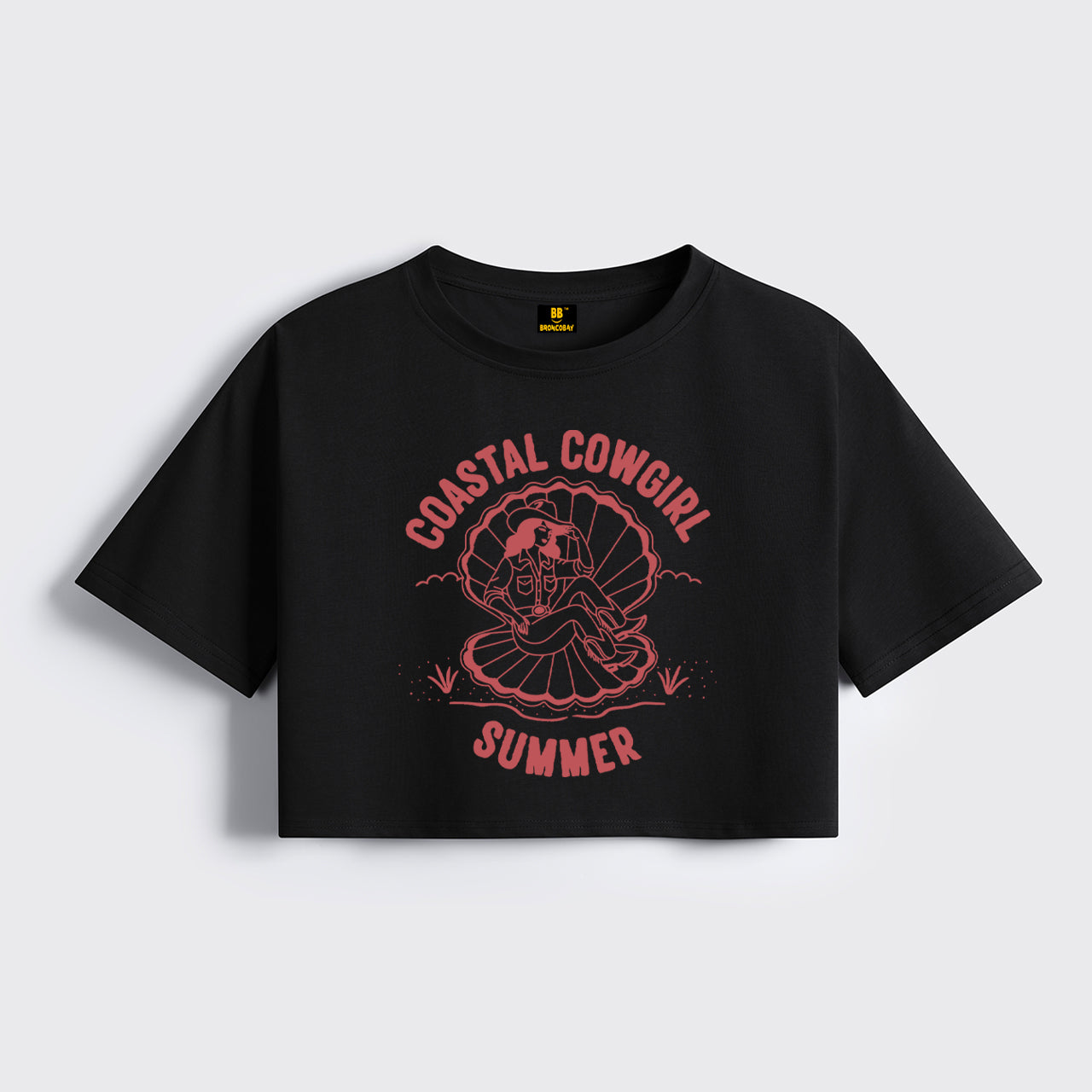 Sweet Coastal Cowgirl Cropped Boxy Tee