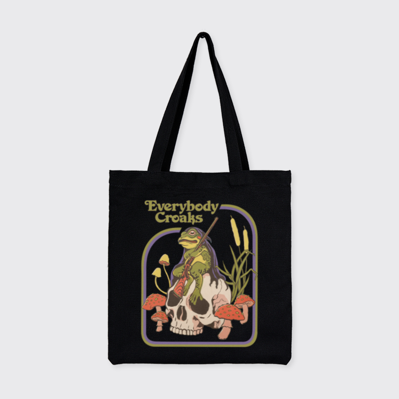 Mental Health-Everybody Croaks_Broncobay Canvas Tote Bag