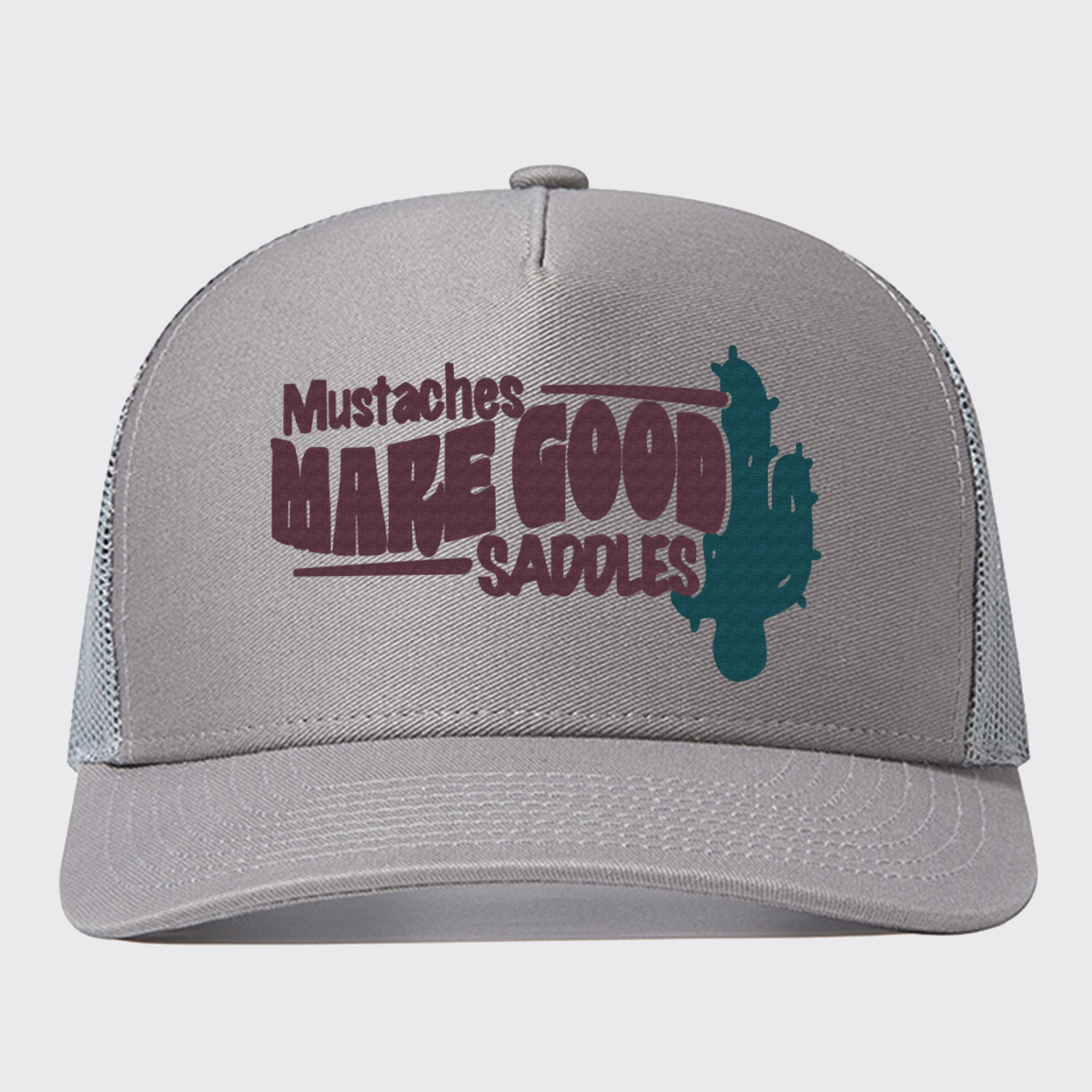 Mustaches Make Good Saddles Trucker Hat