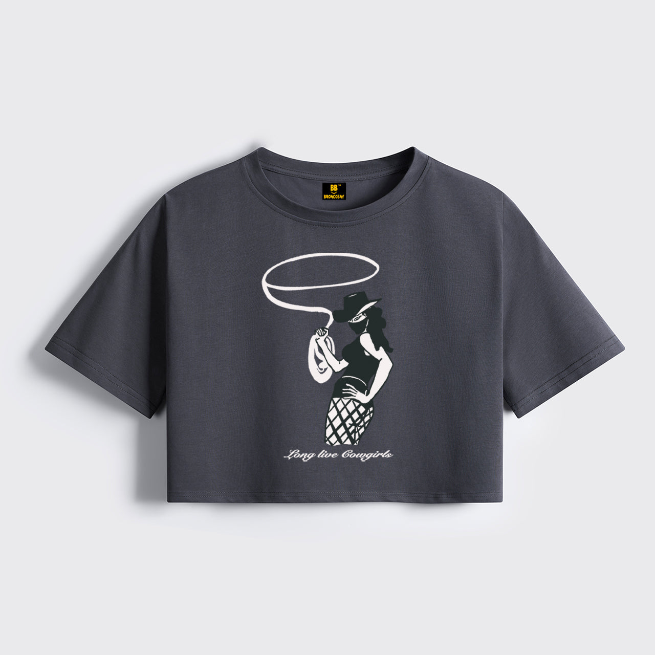 Cowgirls Fierce Lasso Cropped Boxy Tee