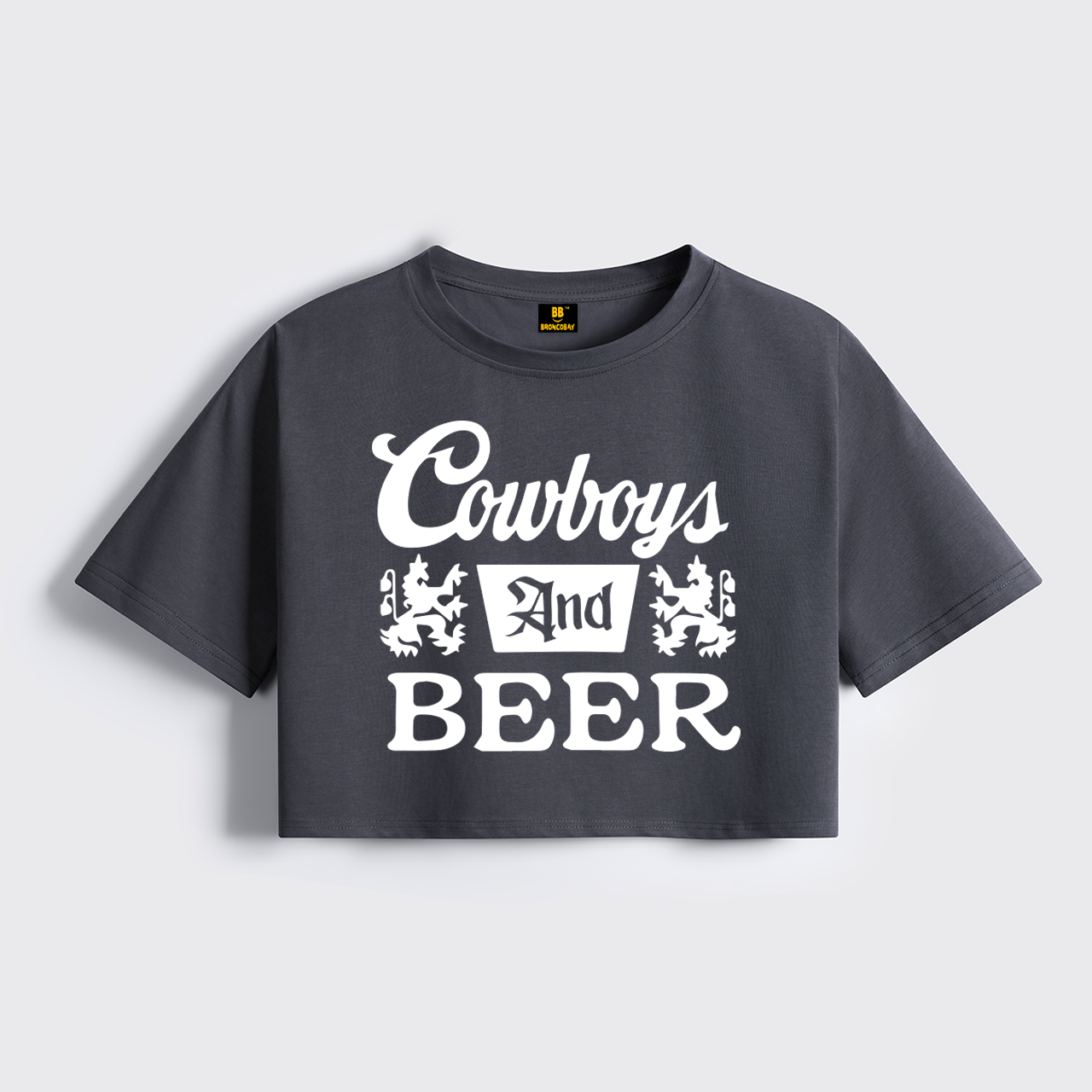 Cowboys Beer Cropped Boxy Tee