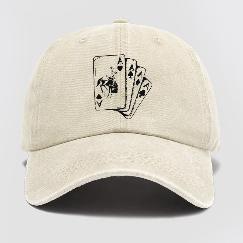 Ace Cowboy Punchy Washed Baseball Cap