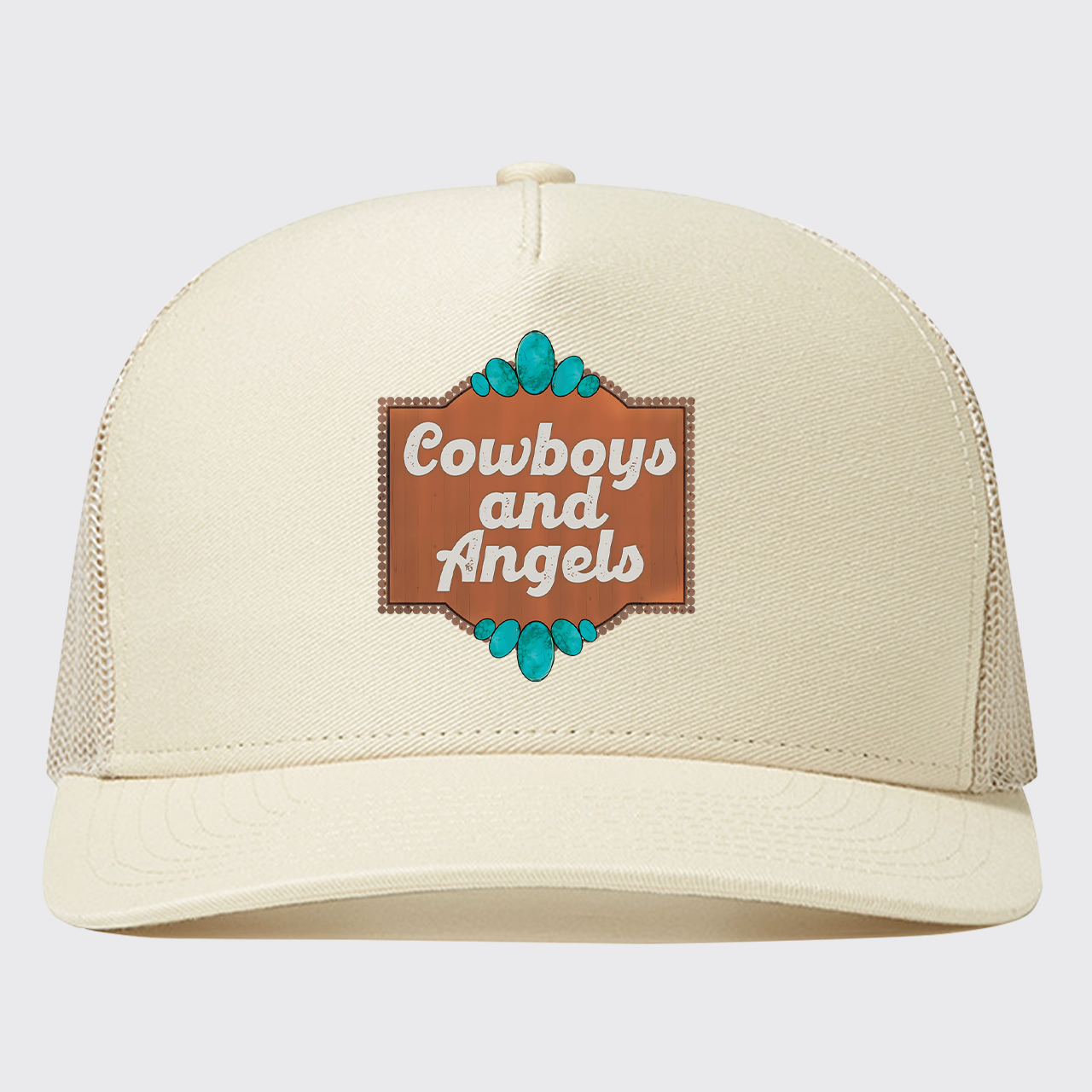 Cowboy And Angel Trucker Hat
