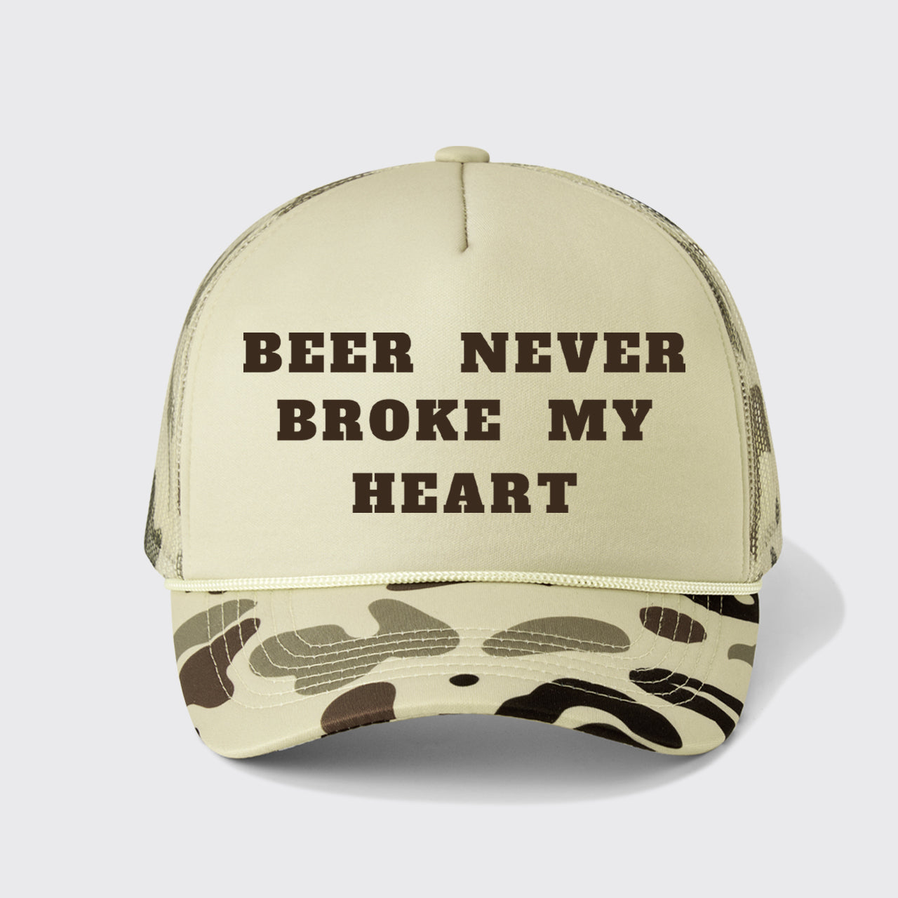 Beer Never Broke My Heart Trucker Hat