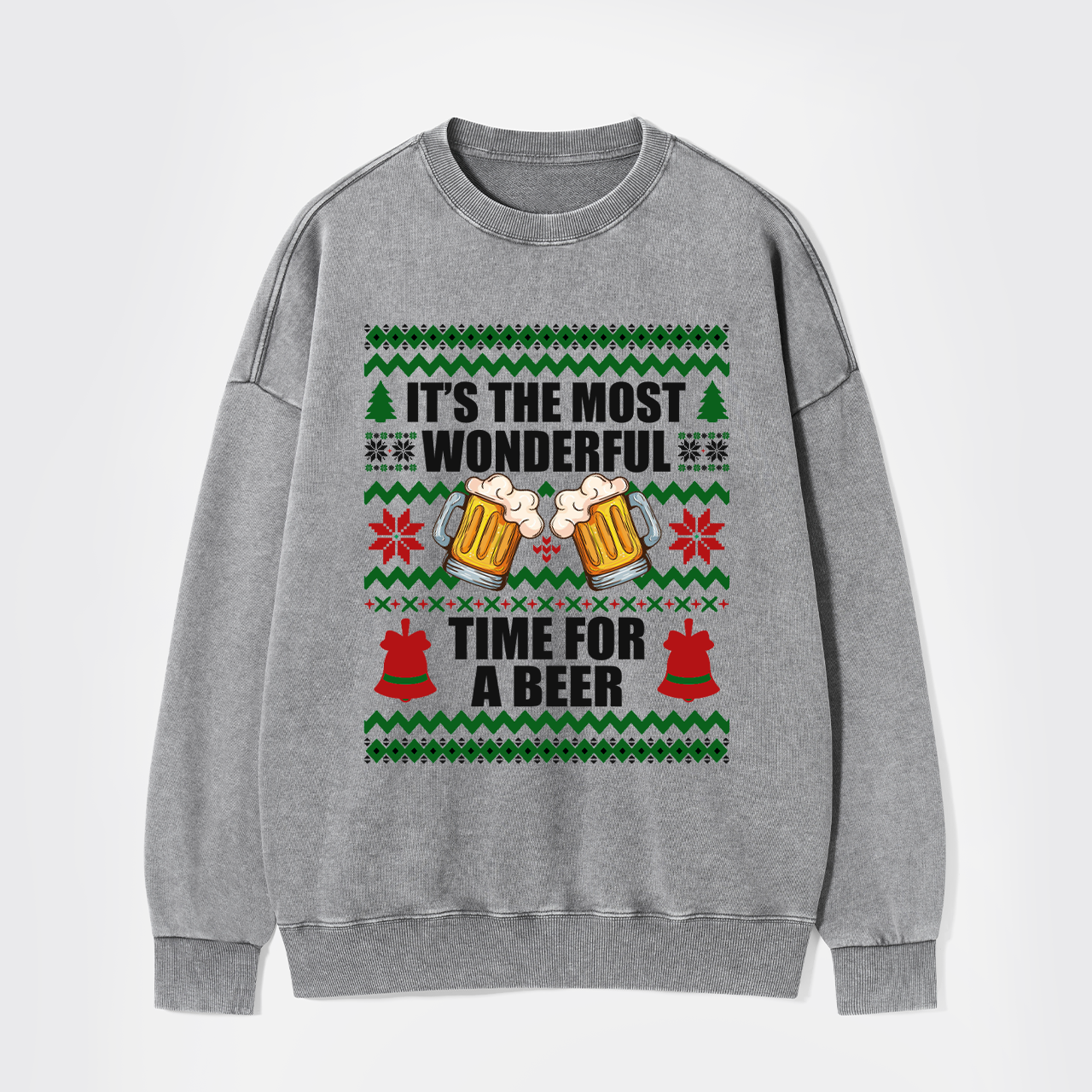 It's The Most Wonderful Time For A Beer Washed Sweatshirts