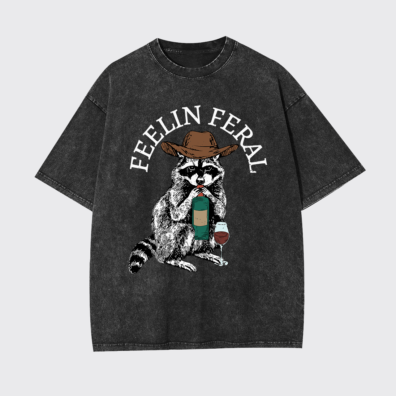 Funny Raccoon Garment-dye Tees